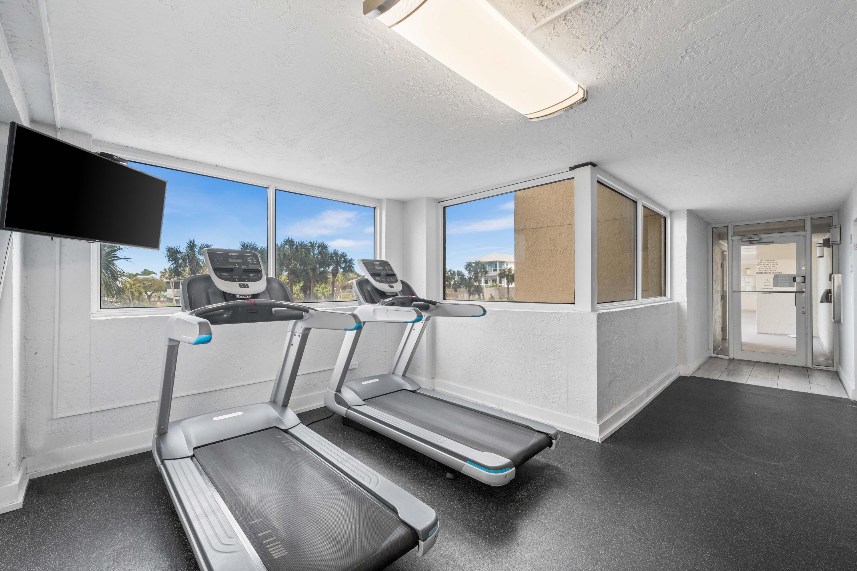 9815 Highway 98, Unit A1506 Miramar Beach, FL 32550 - Photo 40 of 44 a room with gym equipment and appliances
