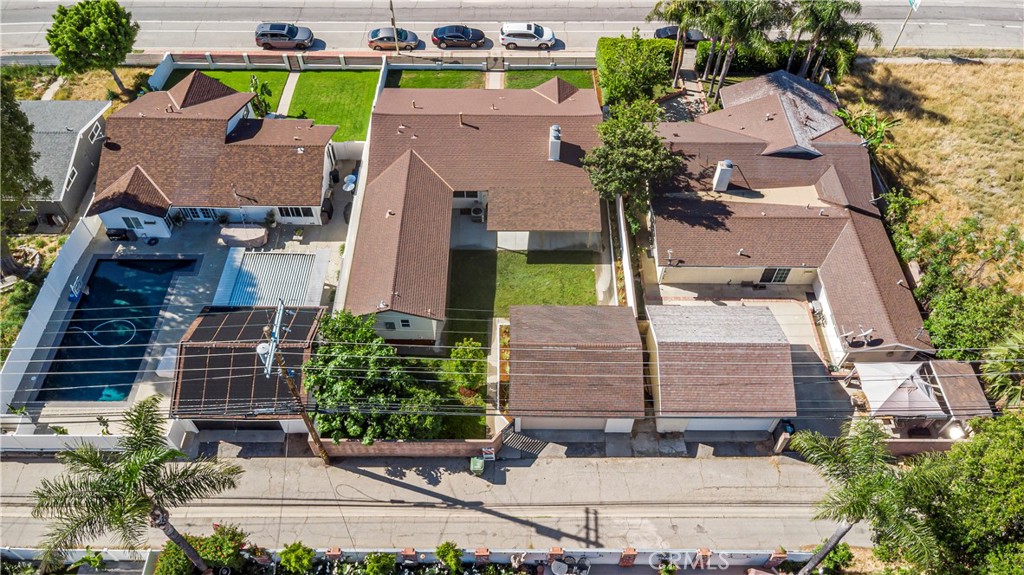 16931 Rinaldi Street Granada Hills, CA 91344 - Photo 43 of 46 an aerial view of houses with outdoor space