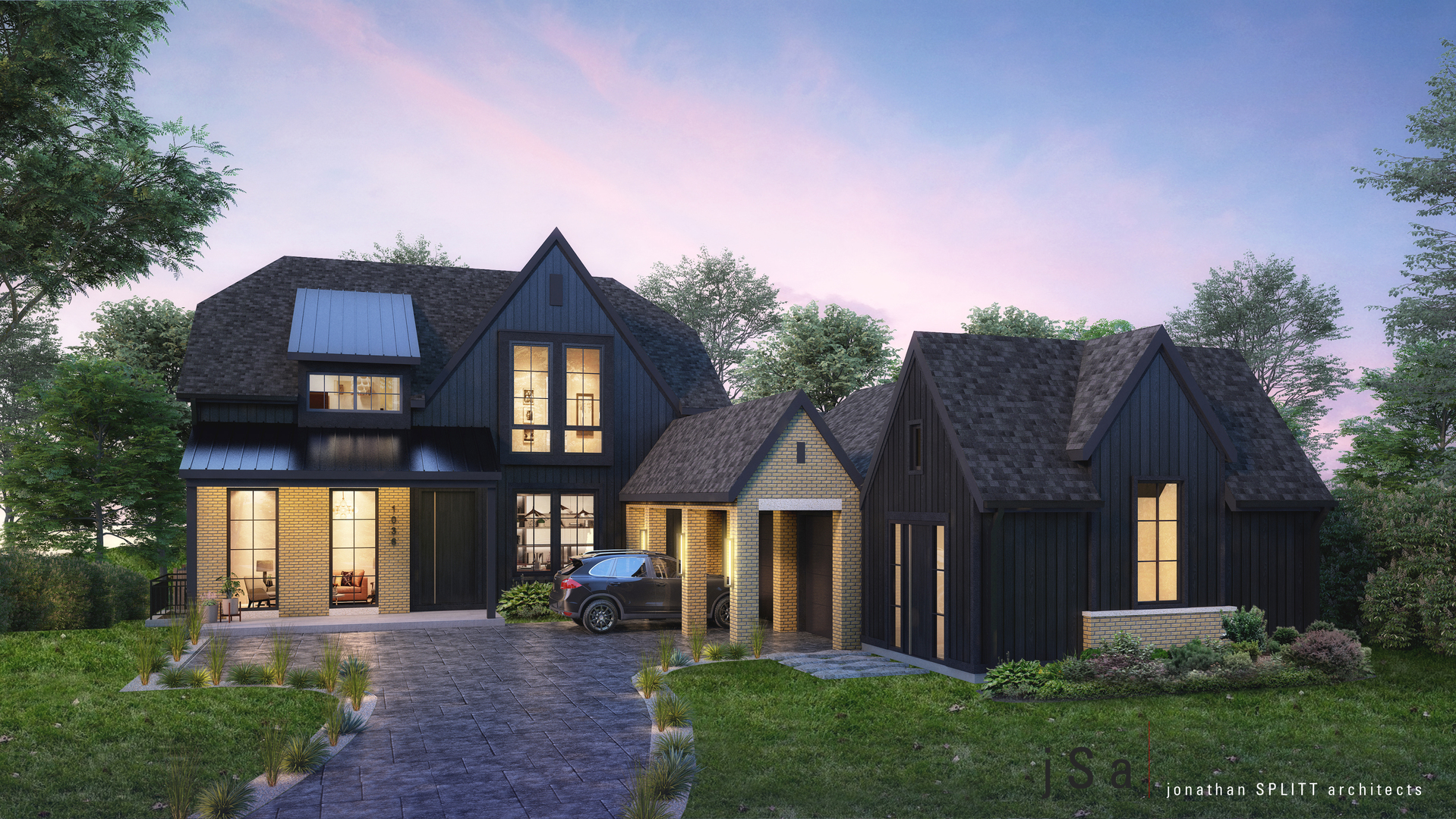 1036 Elm Ridge Drive Glencoe, IL 60022 - Photo 2 of 3 a front view of a house with a yard and outdoor seating