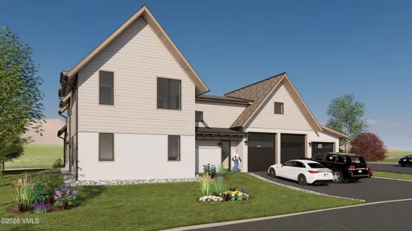 a view of a house with a big yard