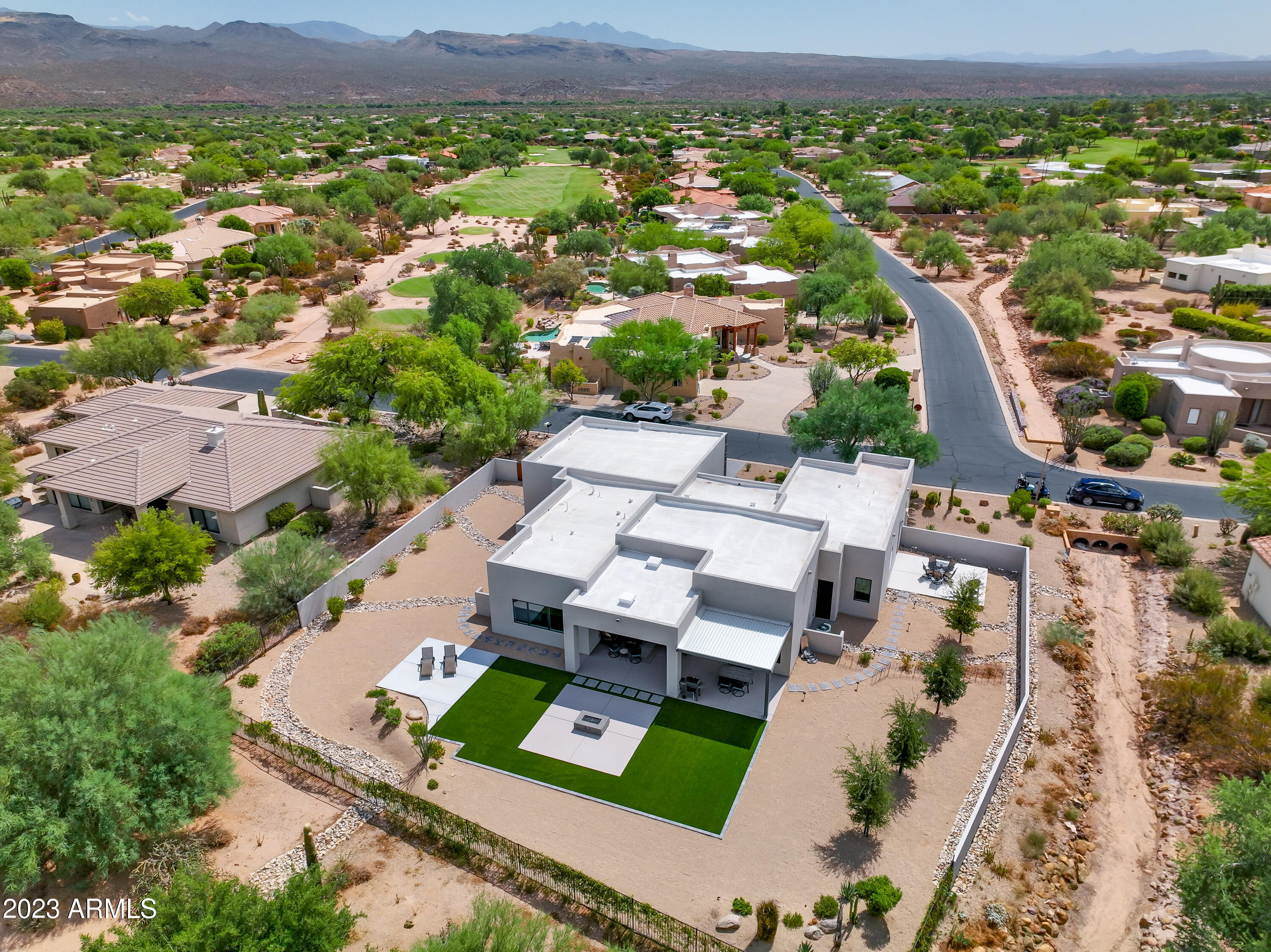 26908 North Aguila Road Rio Verde, AZ 85263 - Photo 38 of 47 Aerial from back yard