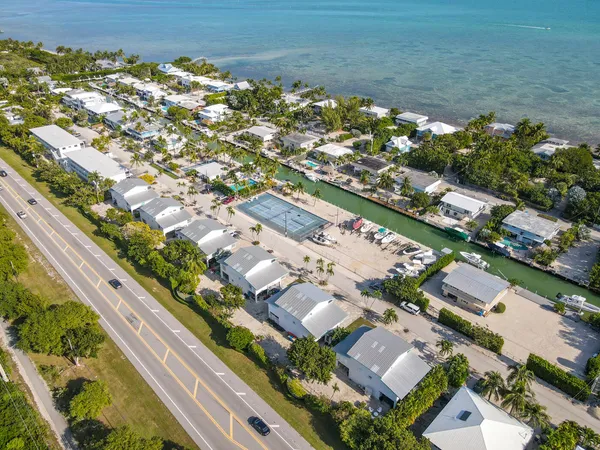 an aerial view of a city