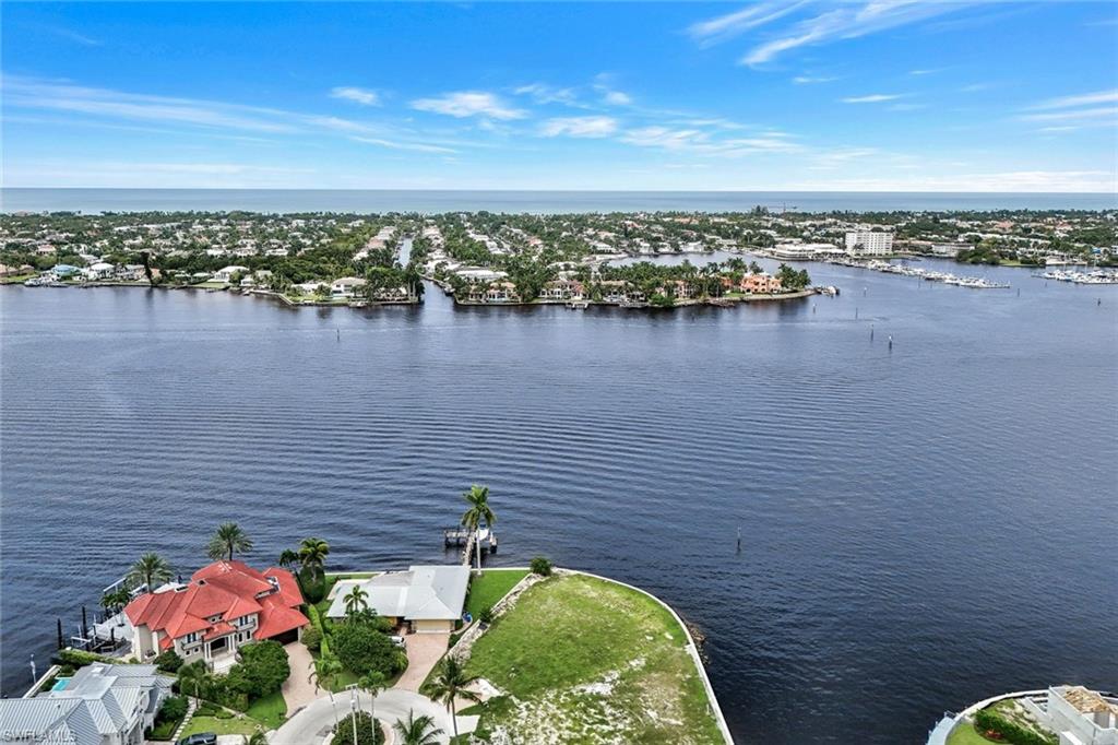 1303 Marlin Drive Naples, FL 34102 - Photo 8 of 15 Bird's eye view with a water view