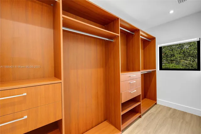 a view of walk in closet