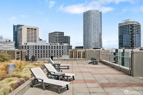 a outdoor view with a sitting space