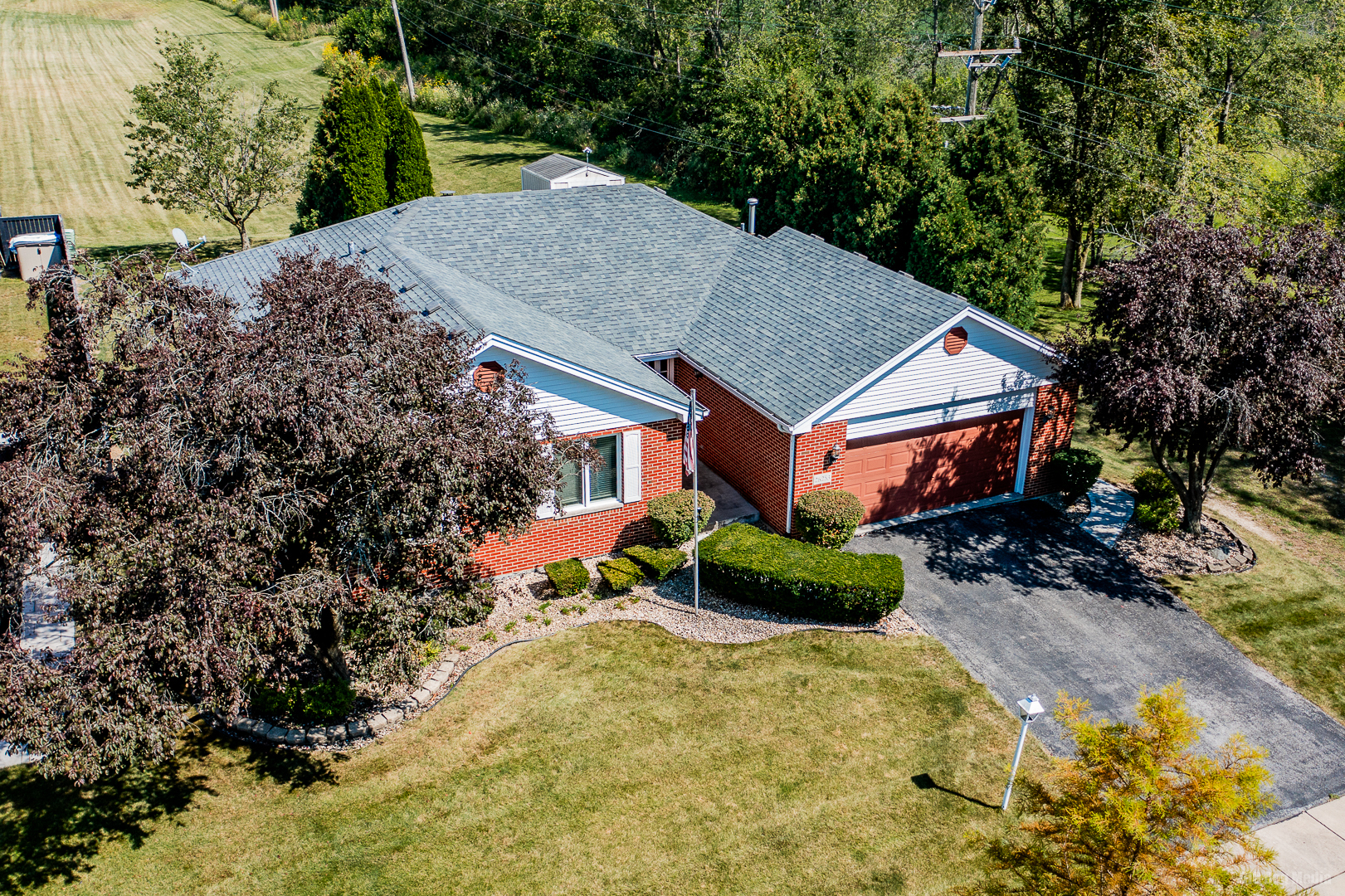 26253 South Ruby Street Monee, IL 60449 - Photo 4 of 45 a aerial view of a house with a yard