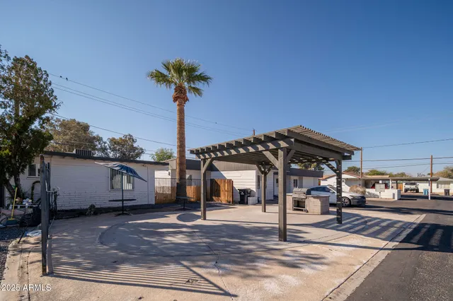 a view of a street with houses