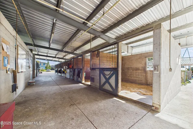 a view of a storage room