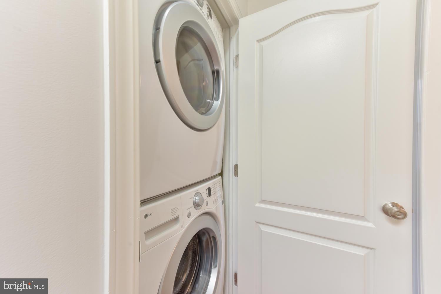 706 8th Street Northeast Washington, DC 20002 - Photo 26 of 47 Front Loading Washer/Dryer on Bedroom Level