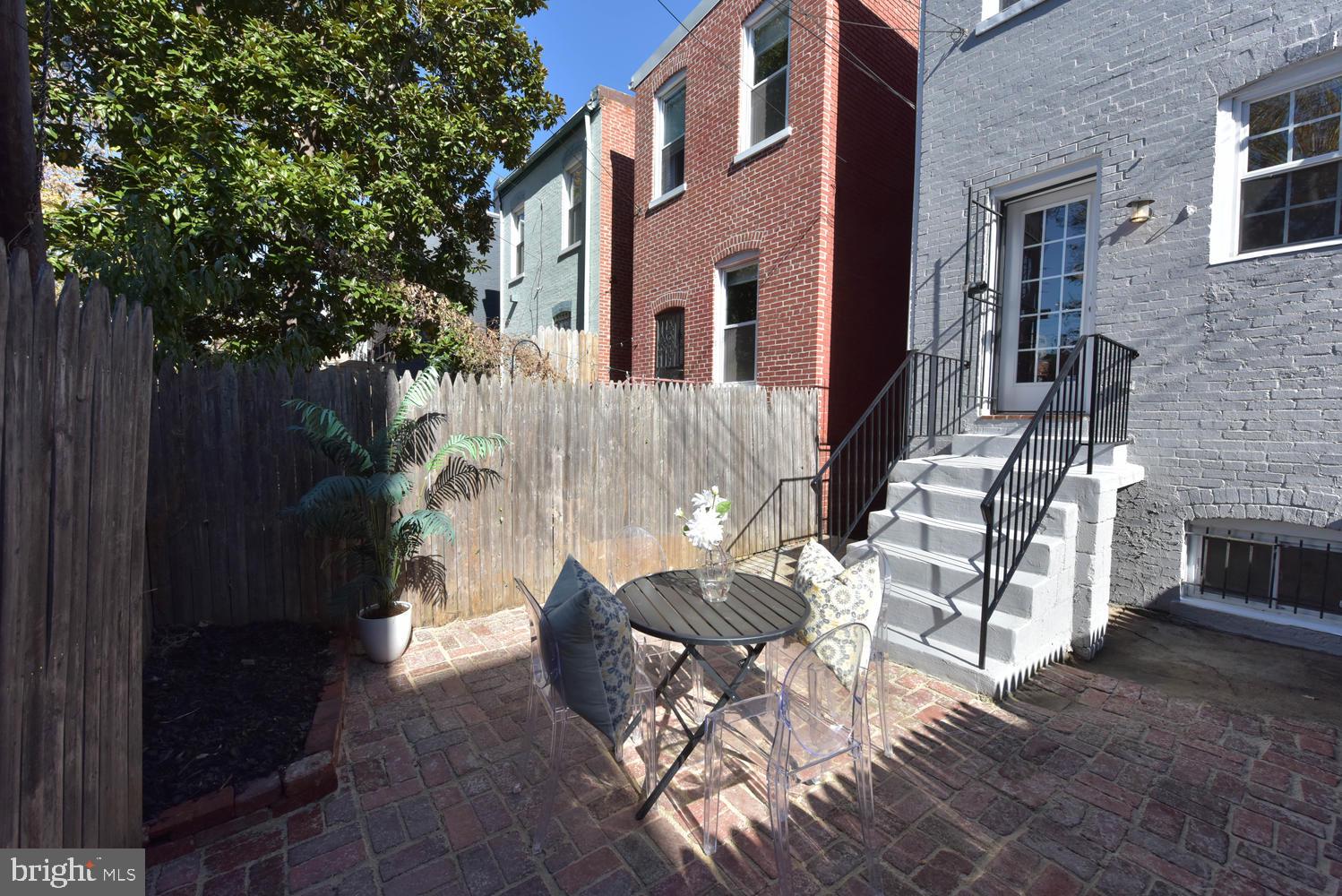 706 8th Street Northeast Washington, DC 20002 - Photo 27 of 47 Rear Brick Patio