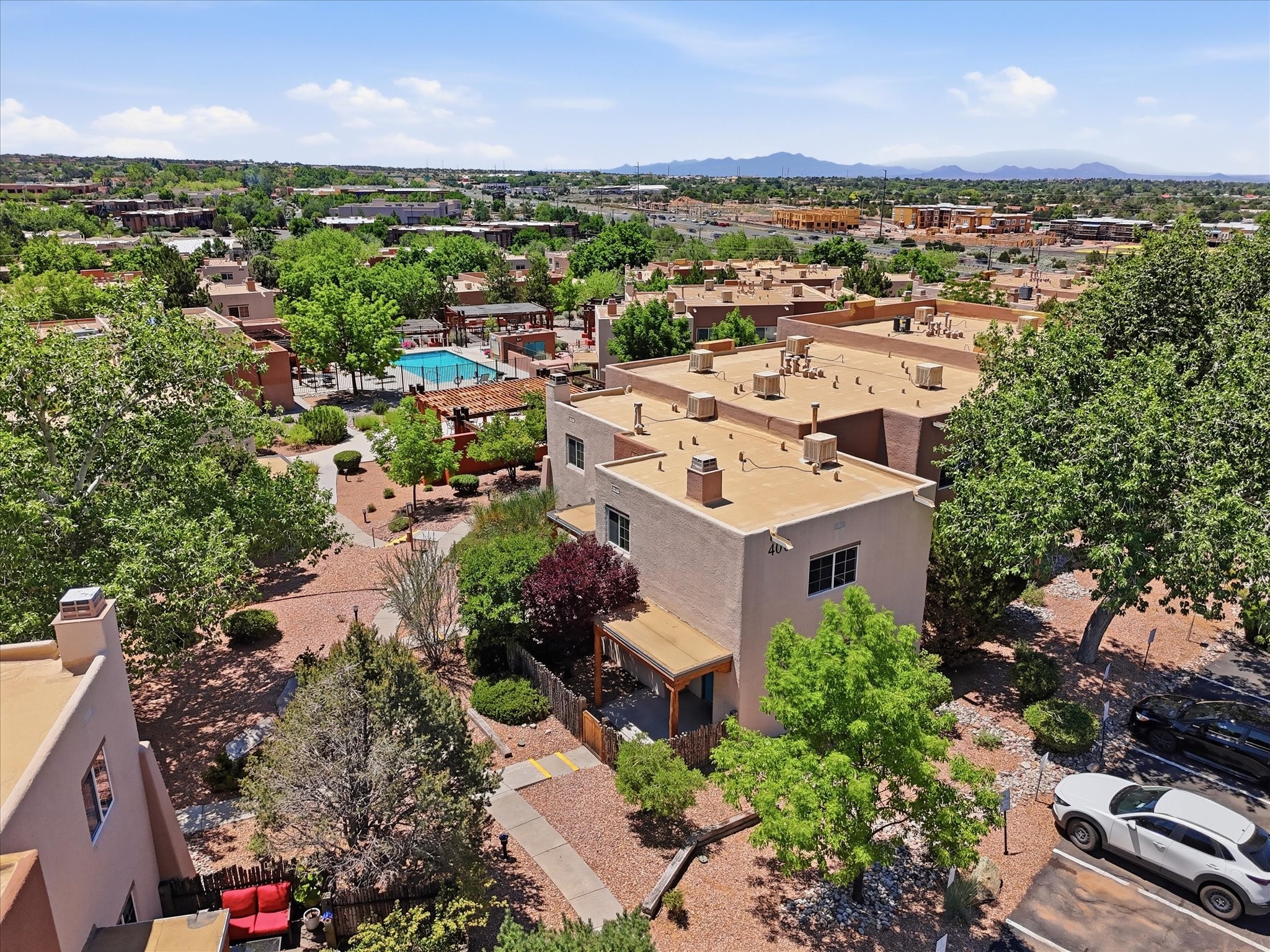 2210 Miguel Chavez Road, Unit 411 Santa Fe, NM 87505 - Photo 37 of 59 The entire community of Dos Santos Condo where the unit is located