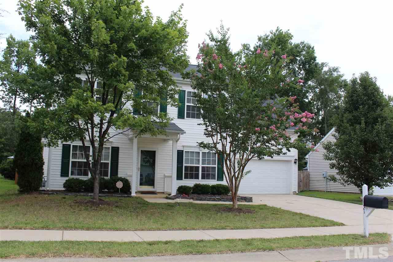 5321 Neuse Forest Road Raleigh, NC 27616 - Photo 1 of 25 a front view of a house with a yard