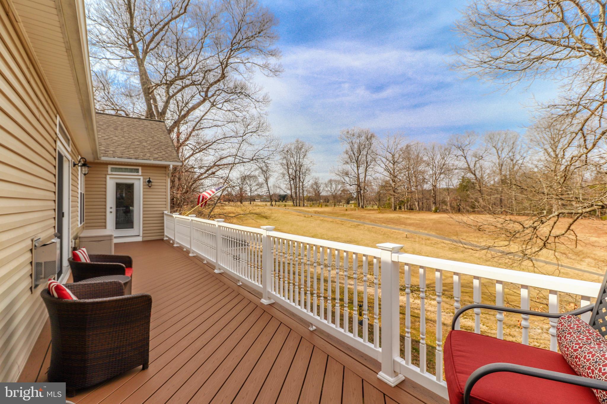 11151 Rawhide Road Lusby, MD 20657 - Photo 20 of 35 Large rear deck overlooks golf course