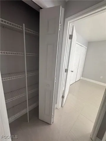 a view of closet area