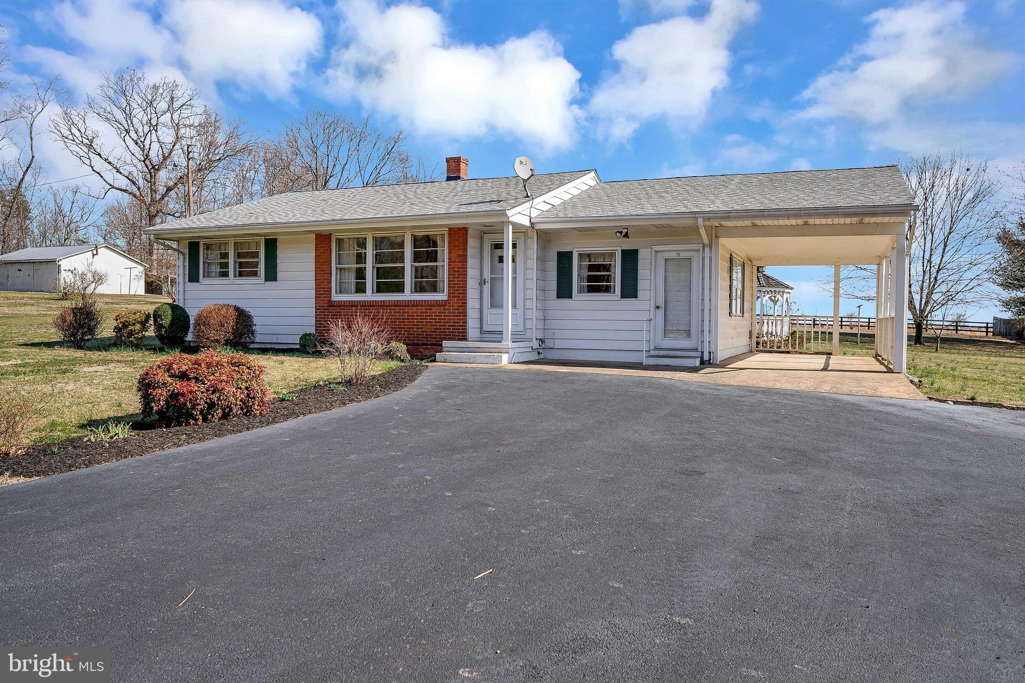 Paved driveway
