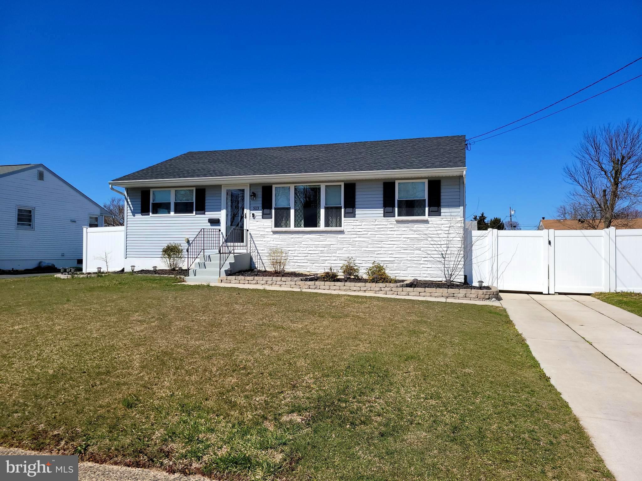 513 Monroe Street Riverside, NJ 08075 - Photo 2 of 28 New Driveway and 6 ft. Vinyl fence.