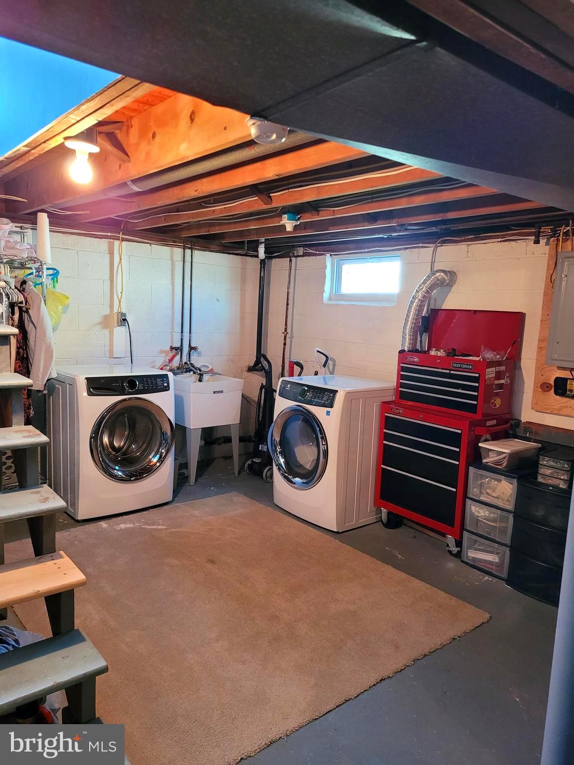 513 Monroe Street Riverside, NJ 08075 - Photo 21 of 28 Basement Laundry Area