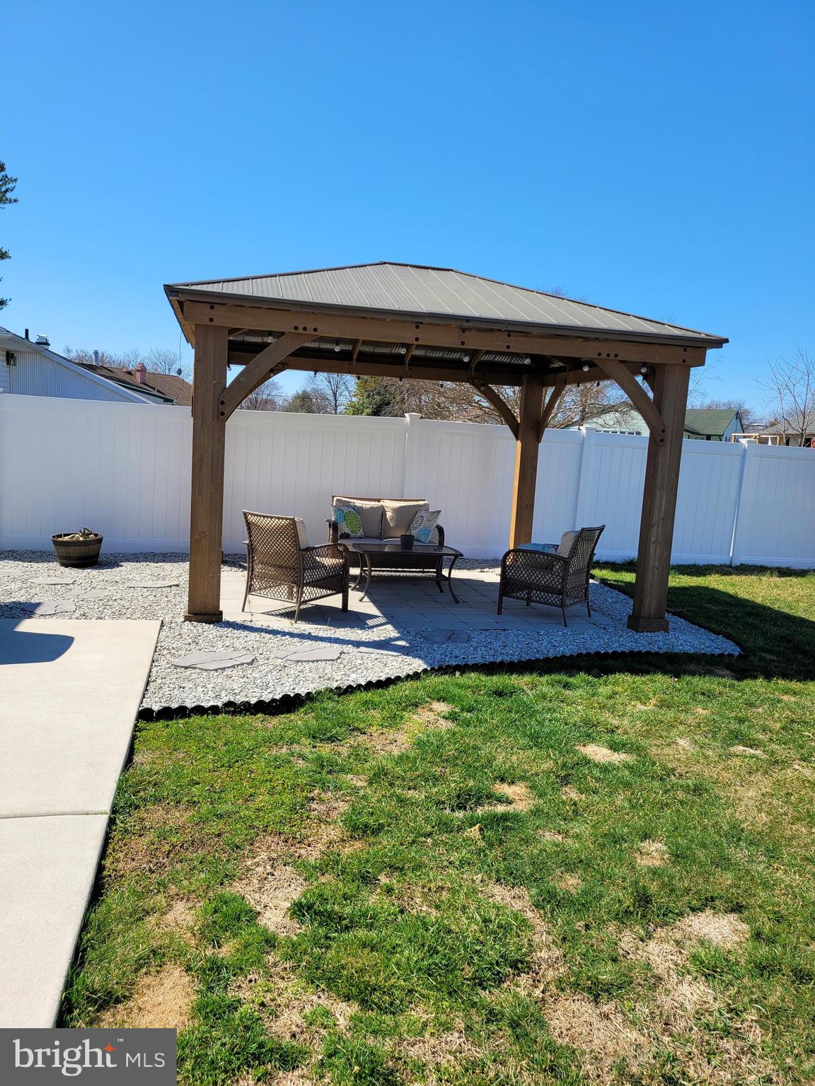 513 Monroe Street Riverside, NJ 08075 - Photo 24 of 28 Beautiful Gazebo with metal roof -easy to maintain