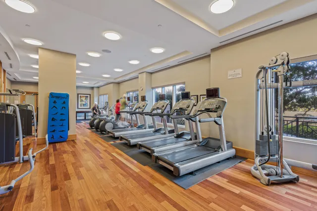 a view of a multi story building