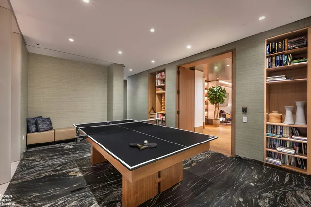 a bathroom with a tub