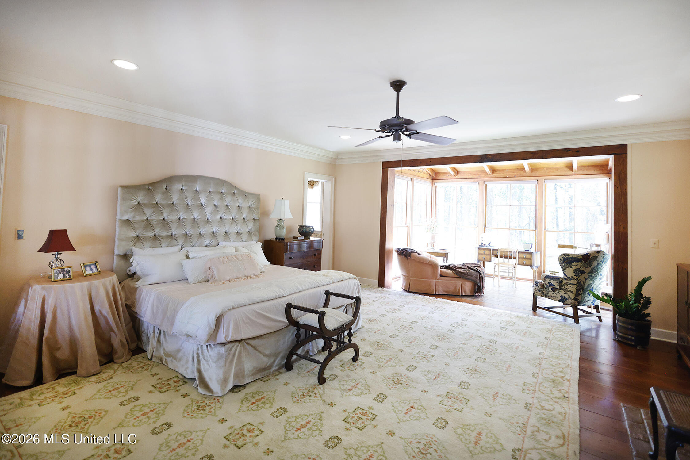 657 Zetus Road Northeast Brookhaven, MS 39601 - Photo 16 of 80 657 Primary Bedroom and sunroom