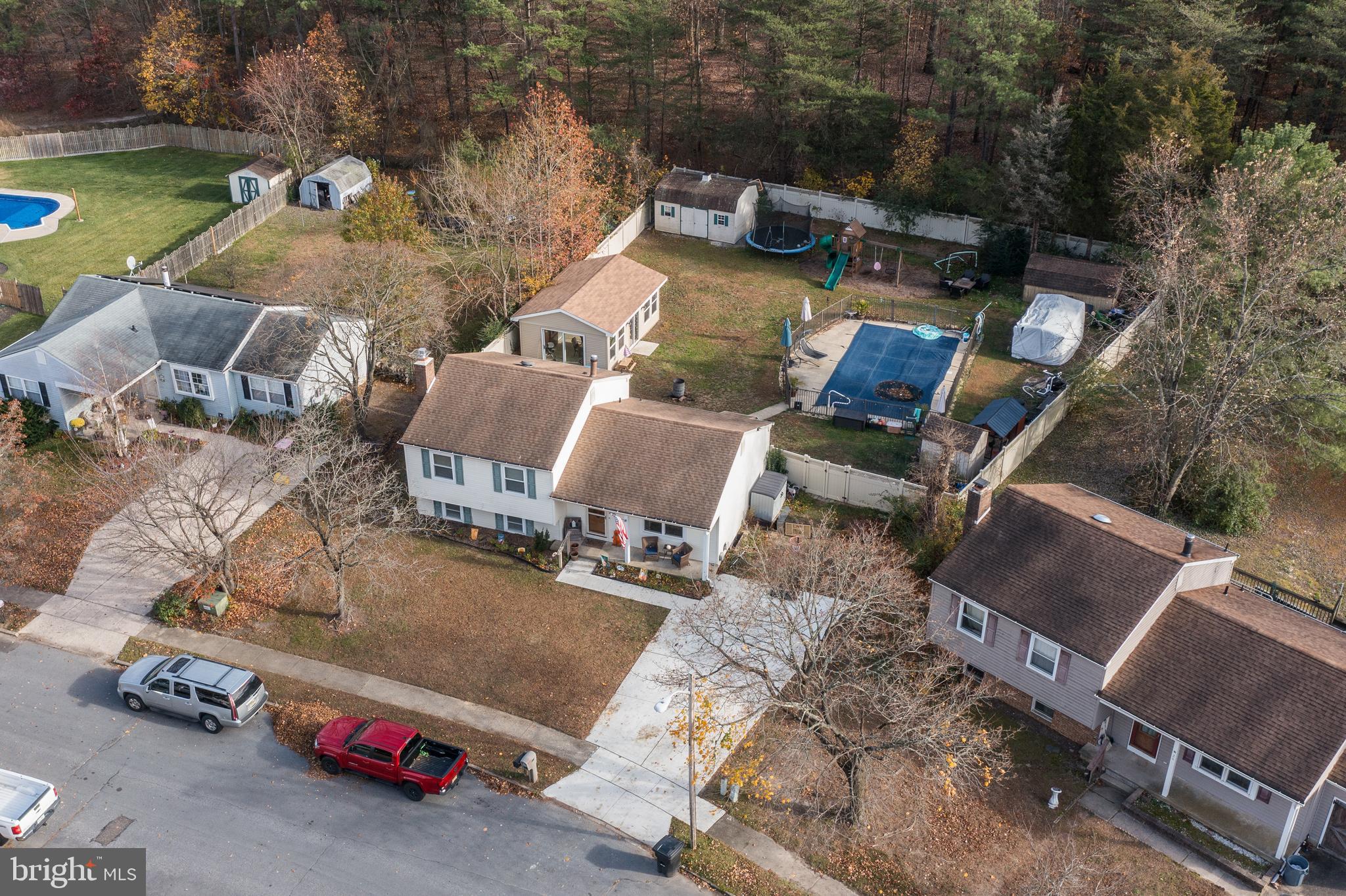 28 Mary Ellen Lane Sicklerville, NJ 08081 - Photo 4 of 46 an aerial view of a house with a yard and lake view