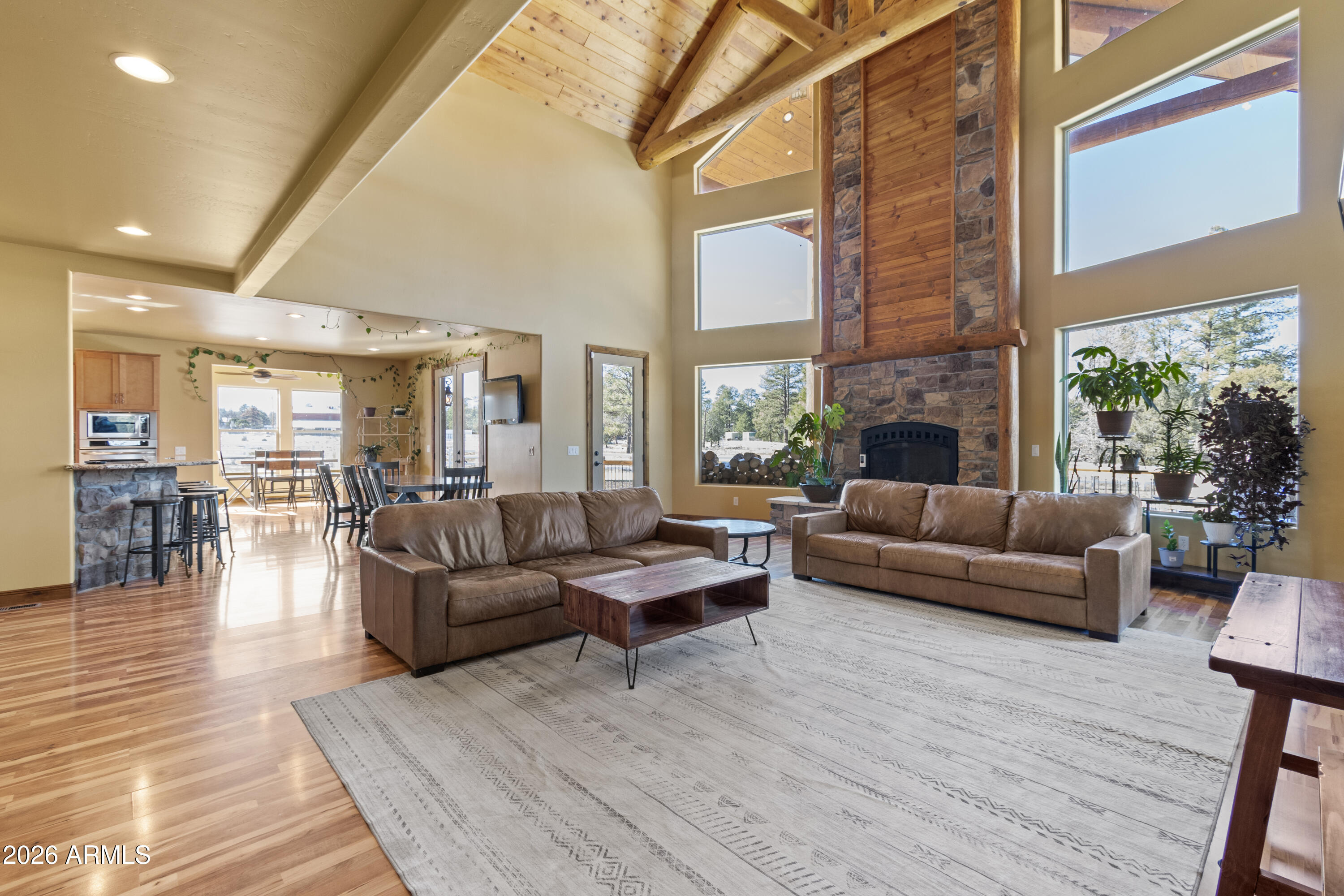816 Fern Way Show Low, AZ 85901 - Photo 9 of 88 a living room with furniture and a fireplace