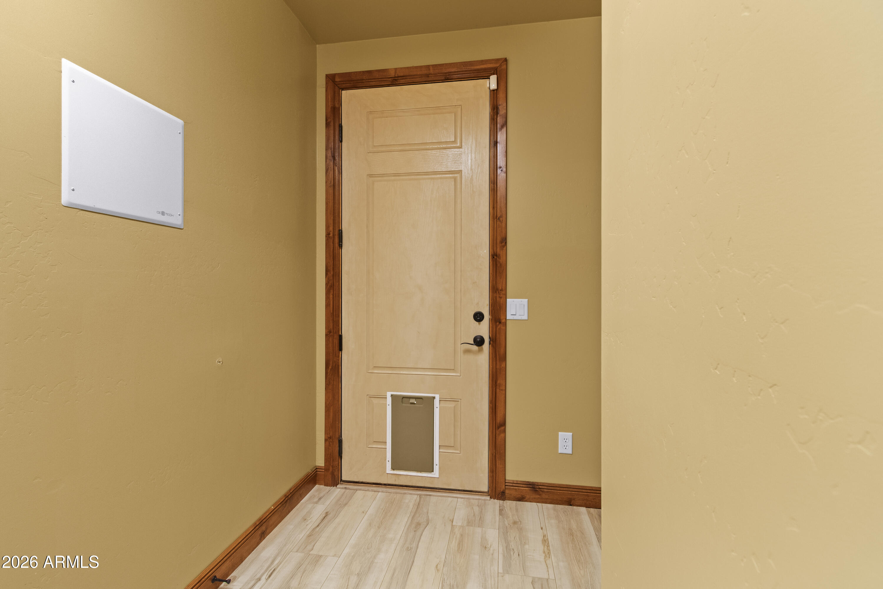 816 Fern Way Show Low, AZ 85901 - Photo 34 of 88 a view of a hallway with wooden floor and closet