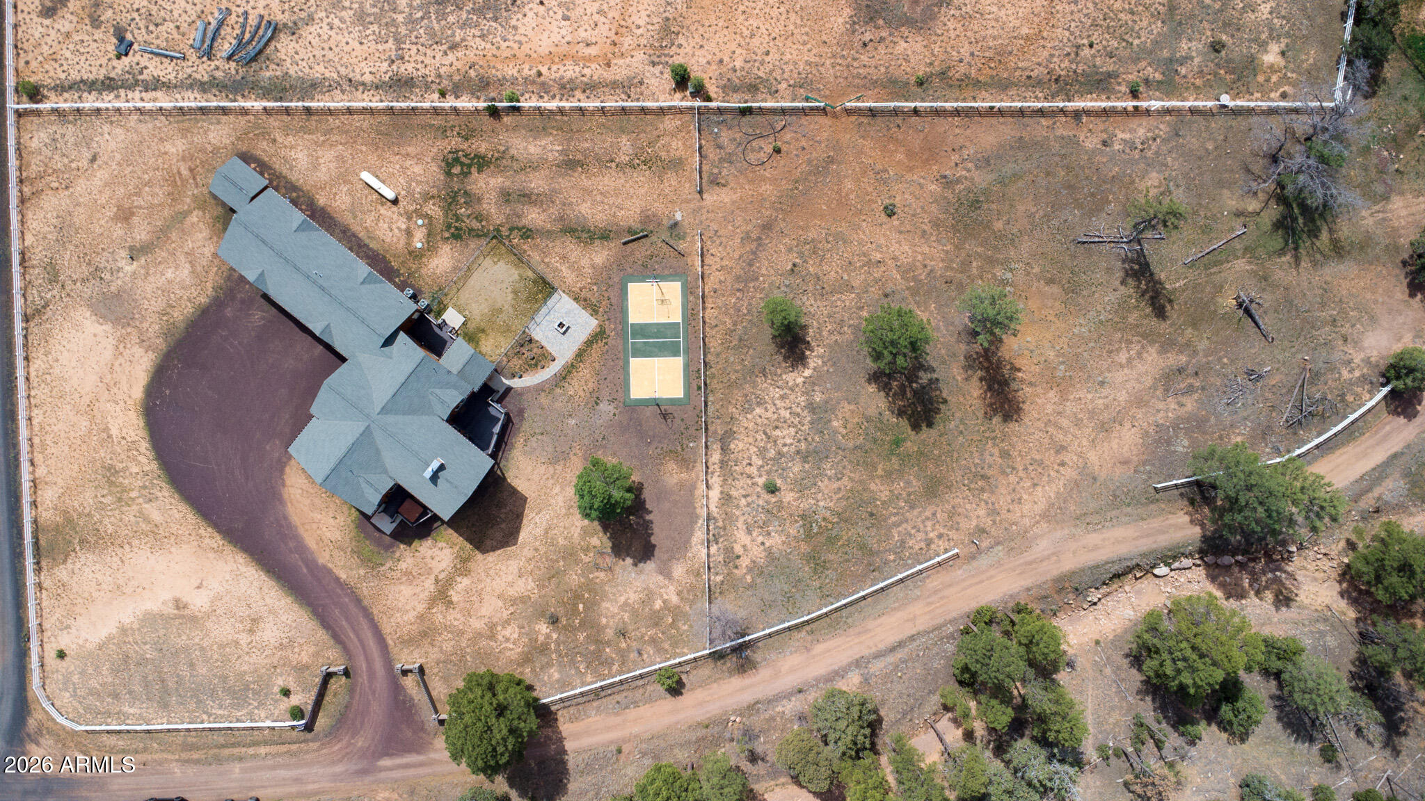 816 Fern Way Show Low, AZ 85901 - Photo 88 of 93 an aerial view of balcony with wooden floor