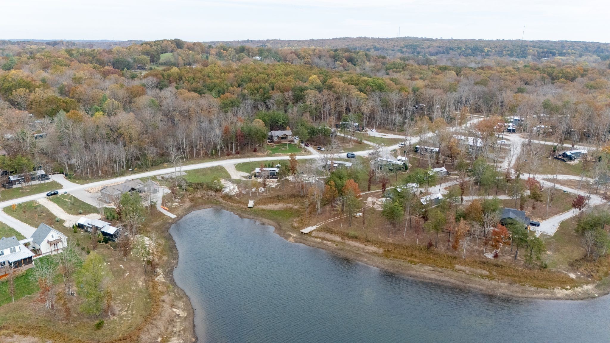 672 Waters Edge Way Tracy City, TN 37387 - Photo 52 of 81 a view of a lake in middle of the town
