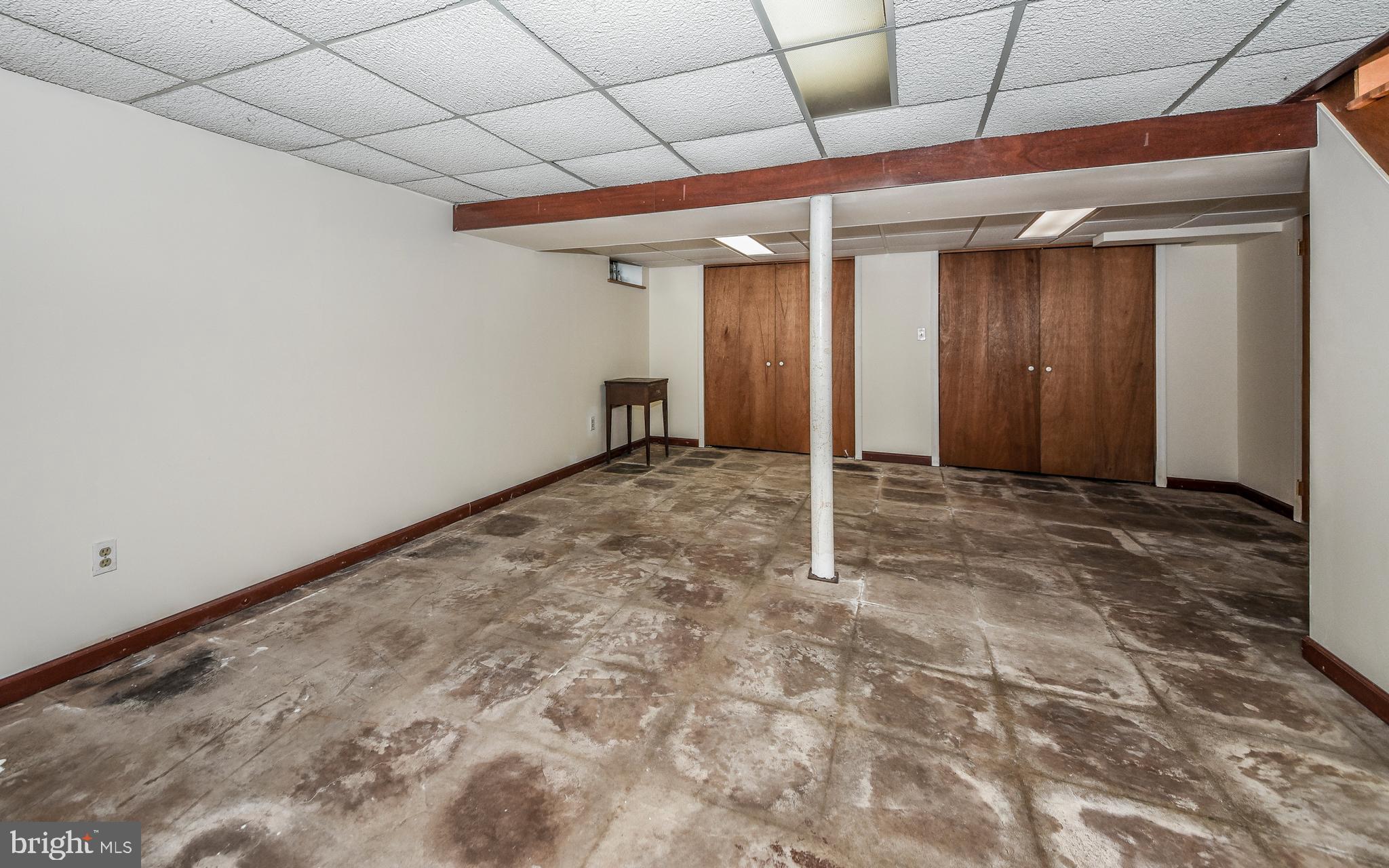 1484 West Street Road Warminster, PA 18974 - Photo 17 of 39 Basement, left of steps w multiple closets