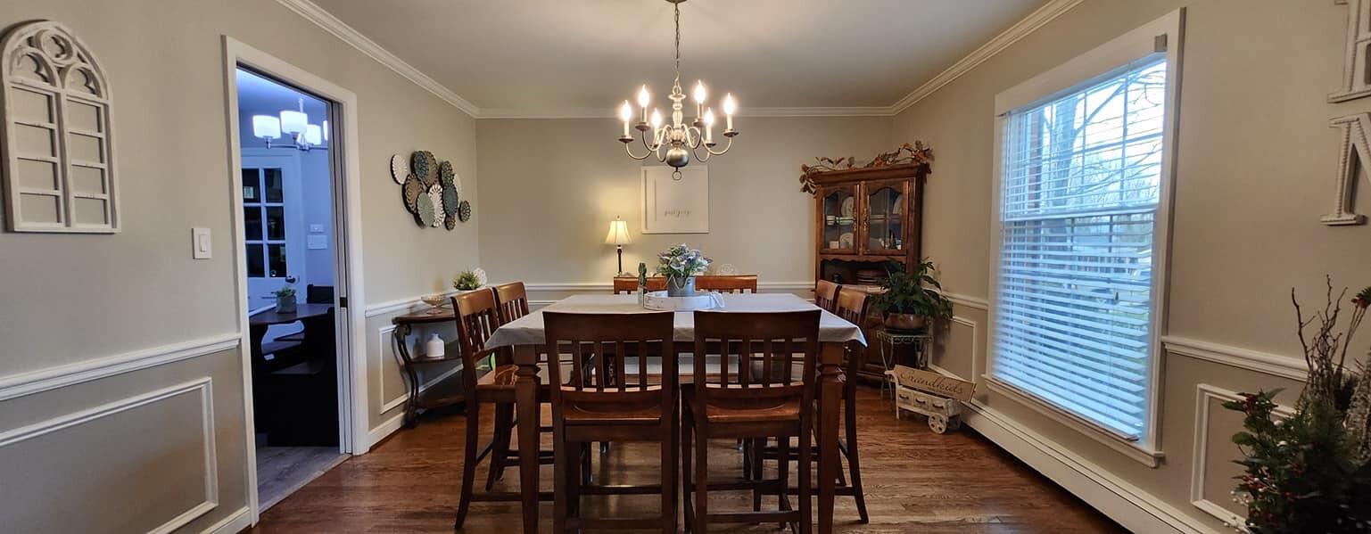 5257 North Spring Drive Northwest Roanoke, VA 24019 - Photo 4 of 47 a view of a dining room with furniture window and wooden floor