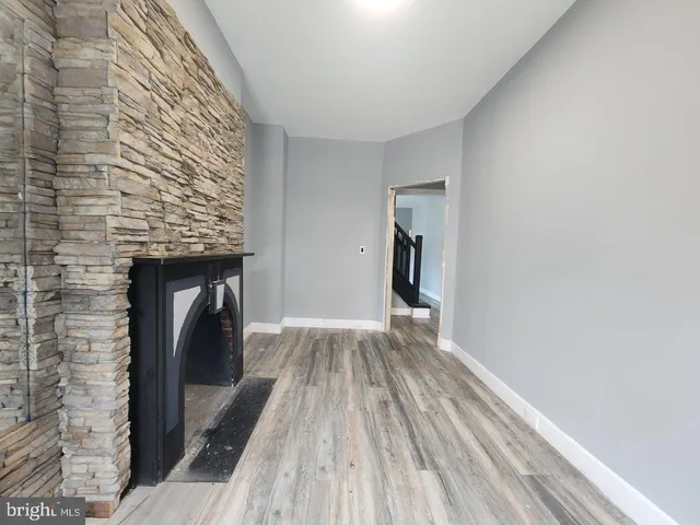 a view of wooden floor in a room