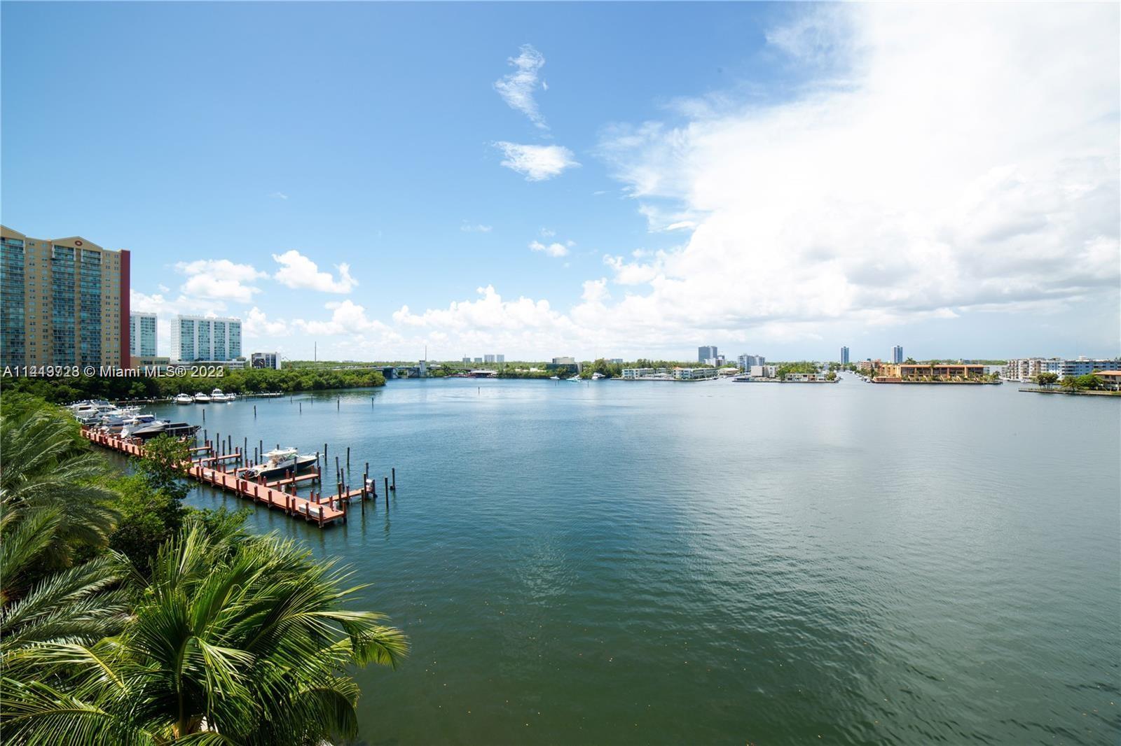 17100 North Bay Road, Unit 1613 Sunny Isles Beach, FL 33160 - Photo 3 of 30 a view of a lake with a city
