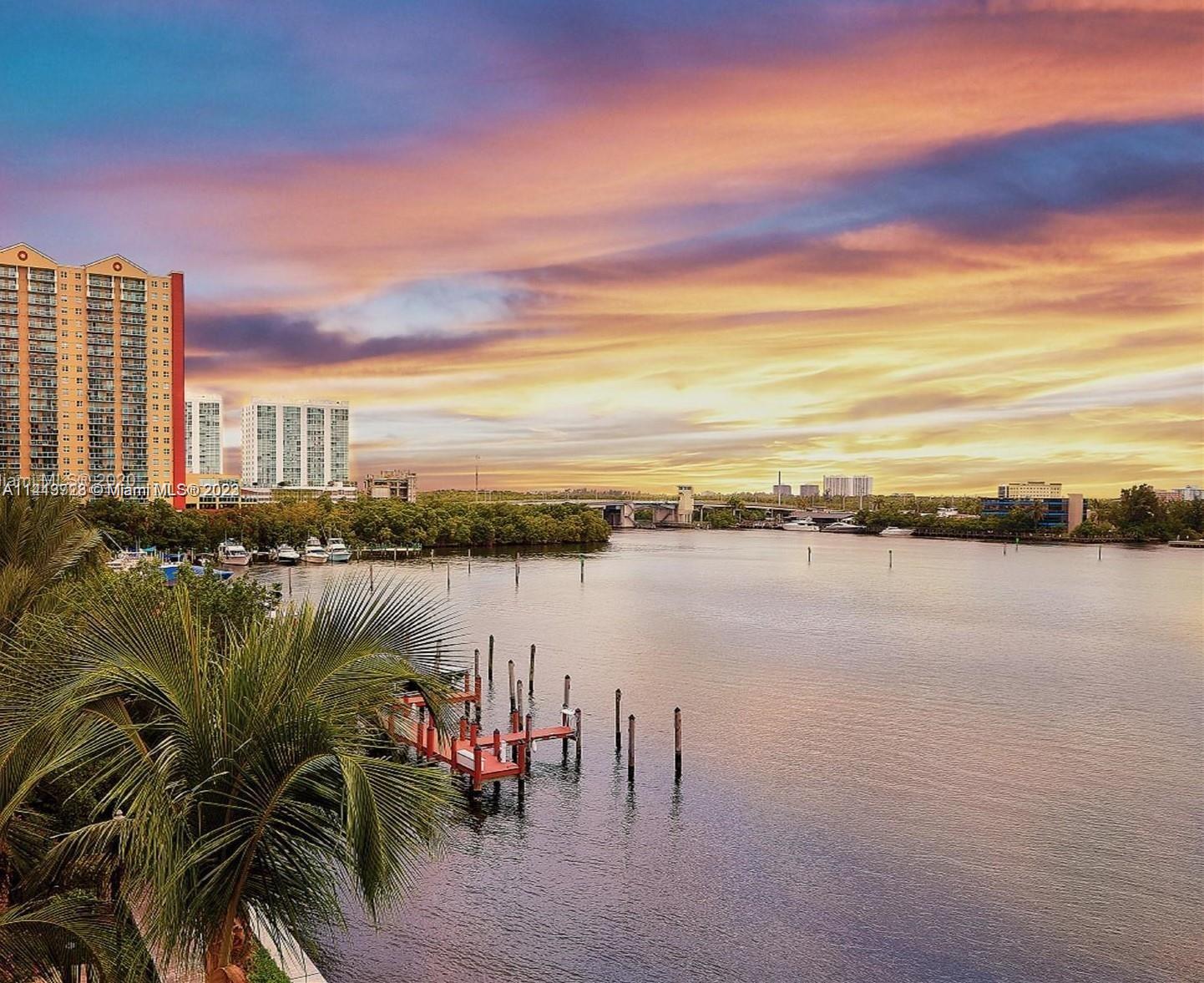 17100 North Bay Road, Unit 1613 Sunny Isles Beach, FL 33160 - Photo 4 of 30 a view of a lake with a city