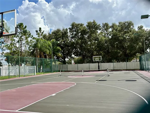 a view of a basketball court