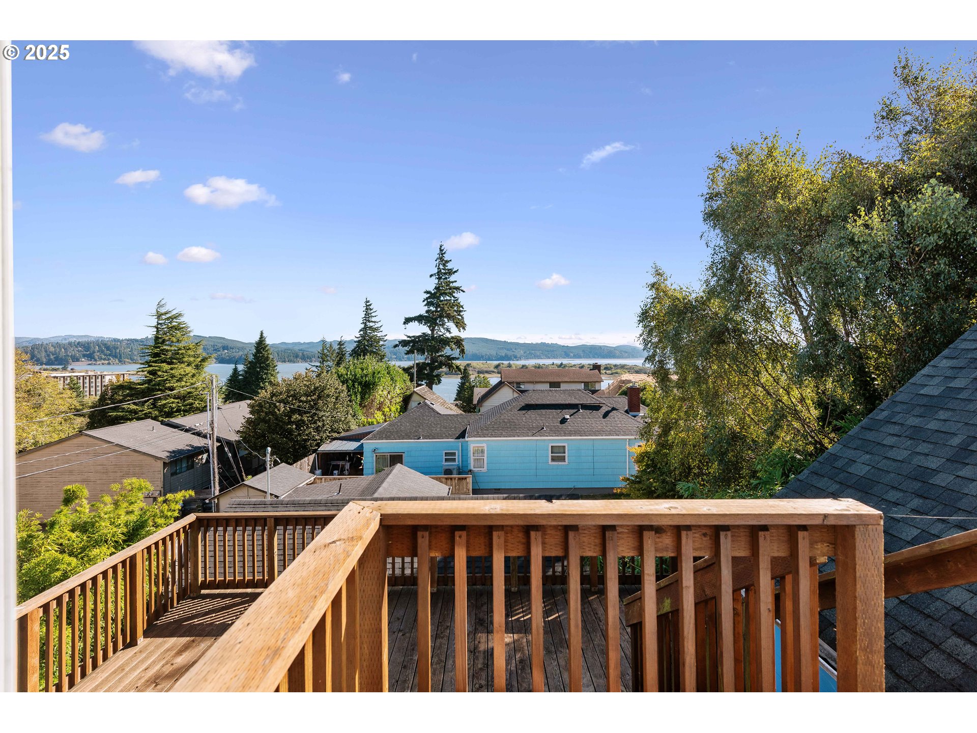 584 Exchange Street North Bend, OR 97459 - Photo 5 of 48 a view of city from a balcony