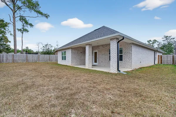 a backyard of a house