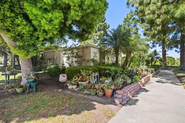a view of a back yard of the house