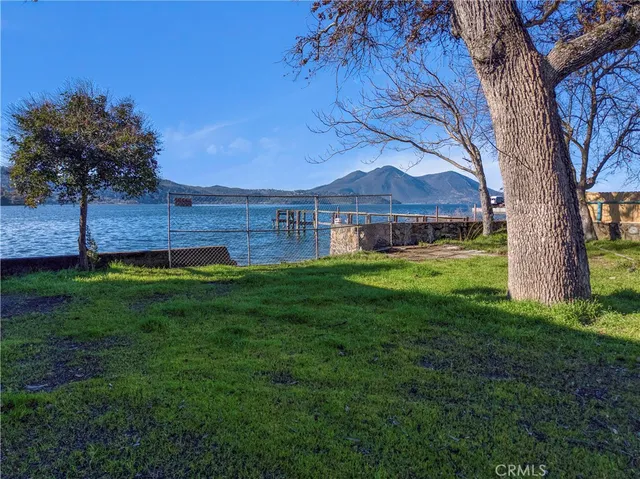 a view of a yard in front of a house with a yard