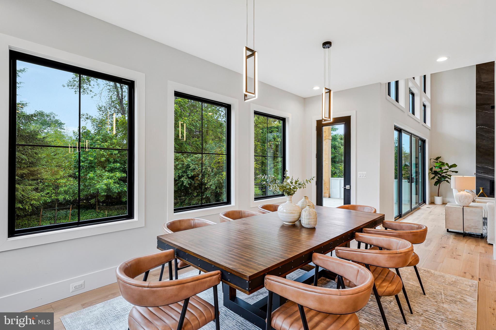 11410 Waples Mill Road Oakton, VA 22124 - Photo 47 of 104 a view of a dining room with furniture window and outside view