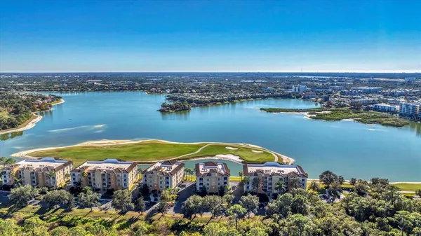 a view of a lake with a lake