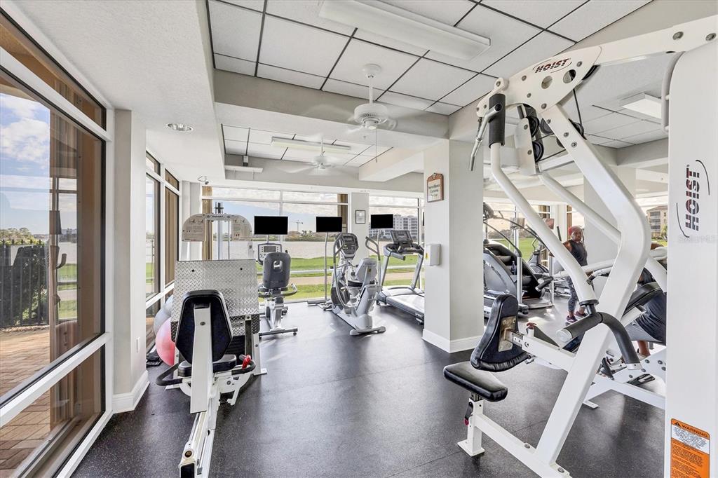 6414 Water Crest Way, Unit 302 Lakewood Ranch, FL 34202 - Photo 68 of 74 a view of a room with gym equipment