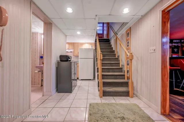 a view of a patio with swimming pool