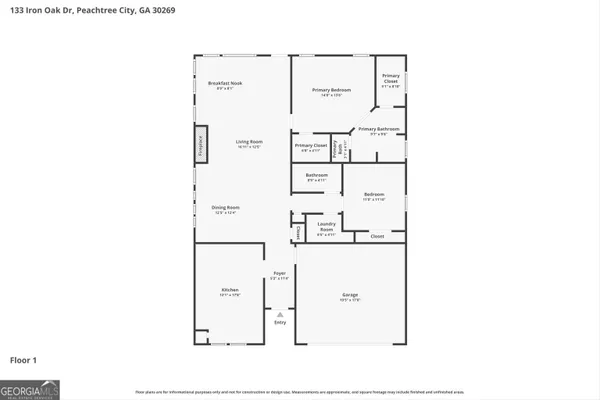 $549,000 | 133 Iron Oak Drive, Peachtree City, GA 30269
