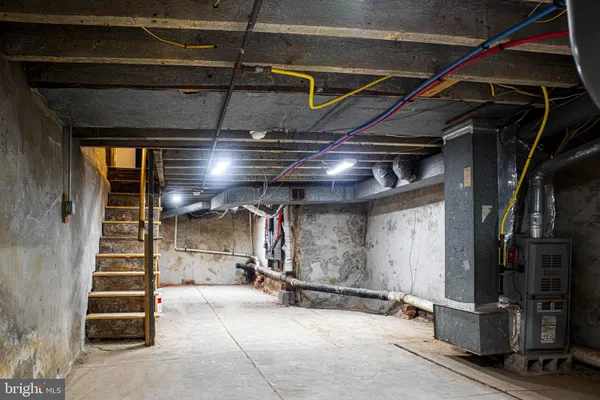 a view of storage and utility room