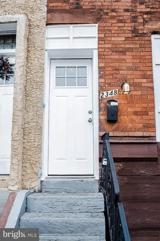 a view of a door of the house
