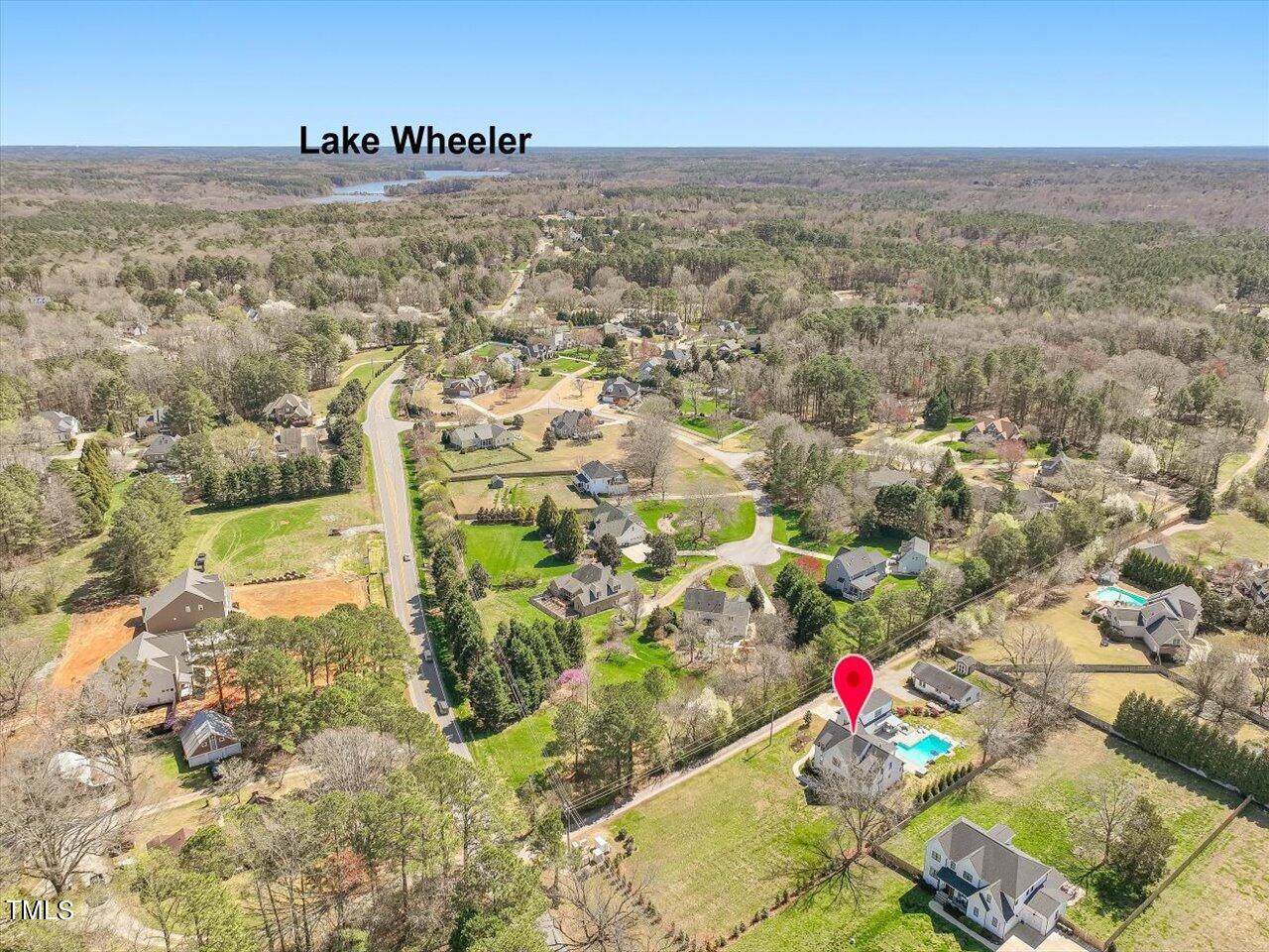 9117 Penny Road Raleigh, NC 27606 - Photo 70 of 72 an aerial view of residential houses with outdoor space