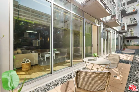 a room with furniture