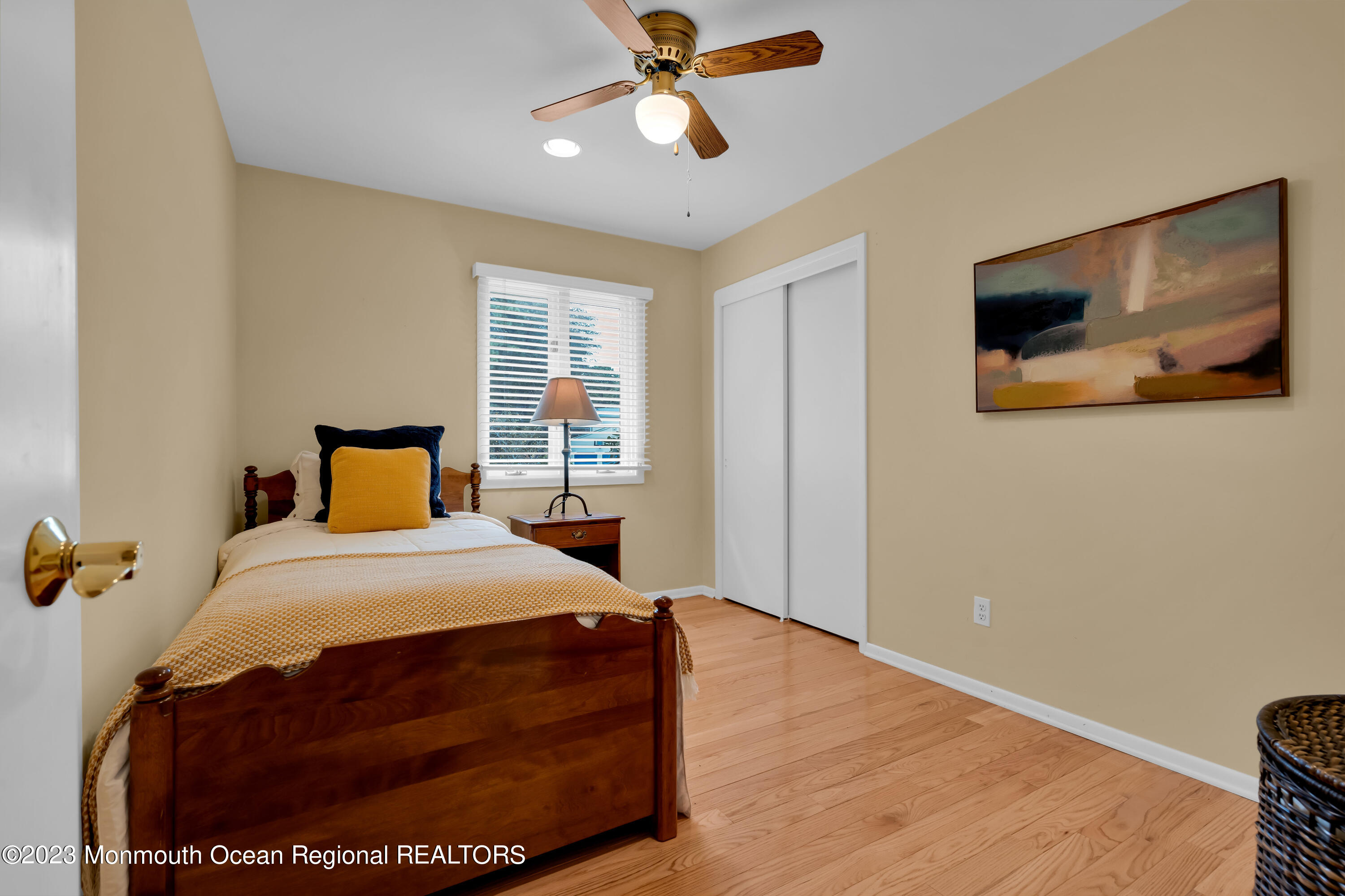 442 Frank Applegate Road Jackson, NJ 08527 - Photo 40 of 88 a bedroom with a bed and a flat screen tv